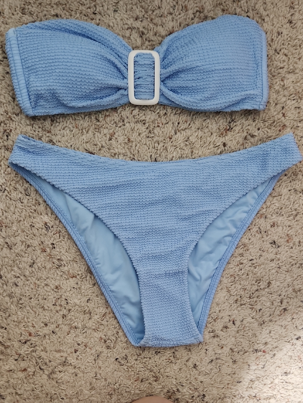 NWT Milly Margot Solid Bandeau Set. Size M - Picture 3 of 10